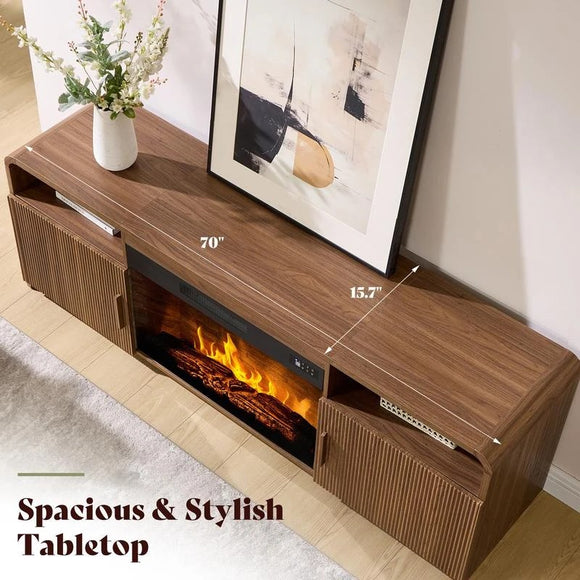 Saltbox Fireplace TV Stand · 70"