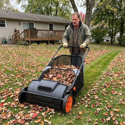 Saltbox Push Lawn Sweeper · 21"