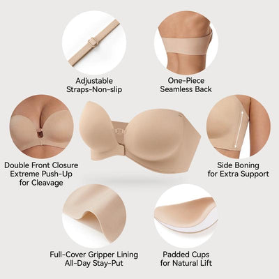 Strapless Push-Up & Lift Bra